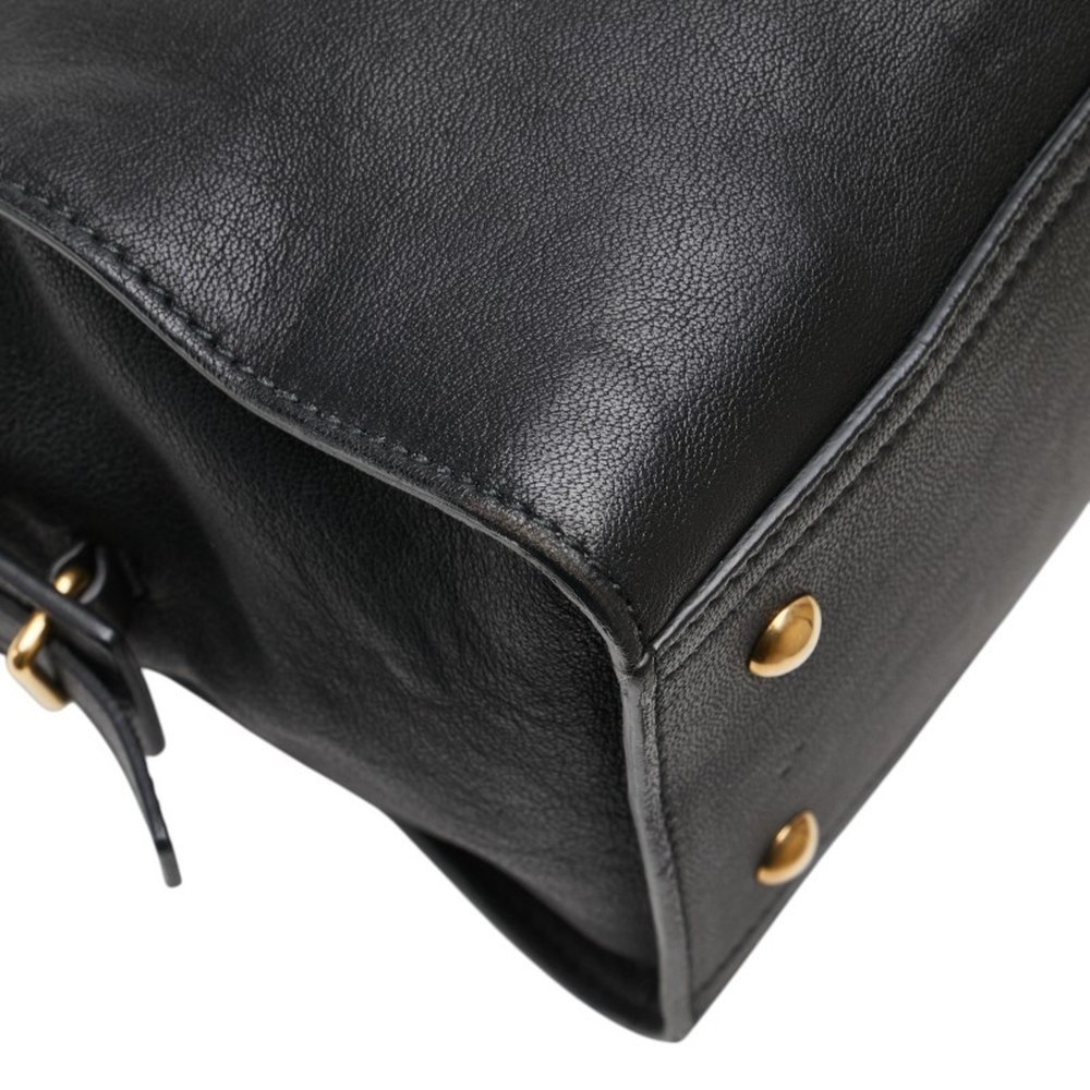 SAINT LAURENT Black Leather Bag - Picture 5 of 13